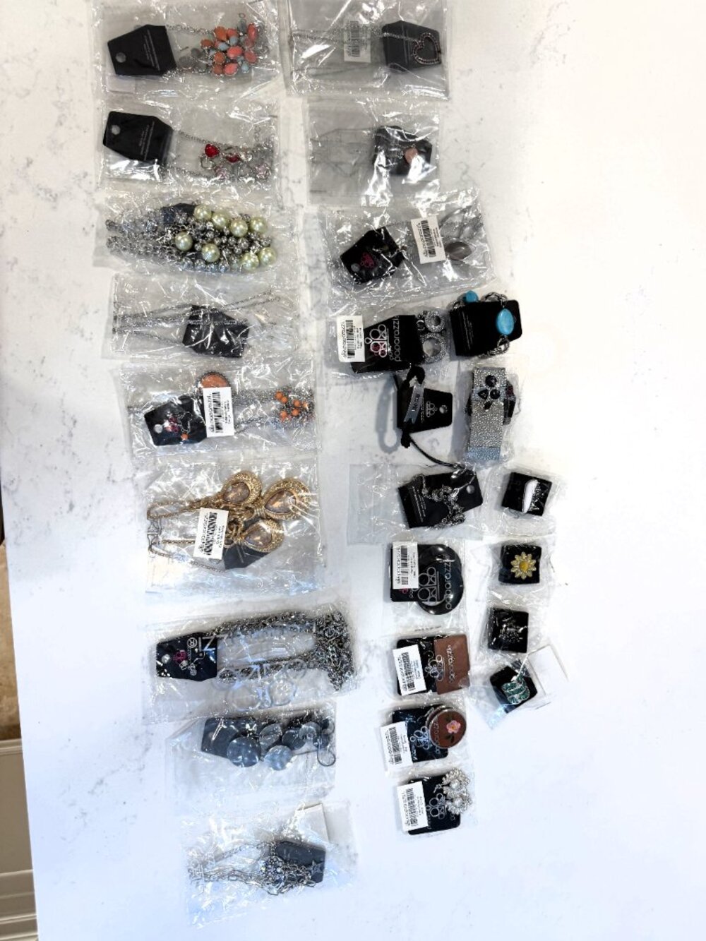 Paparazzi Jewelry Lot 25 Pc NWT Necklaces Bracelets Rings Earrings